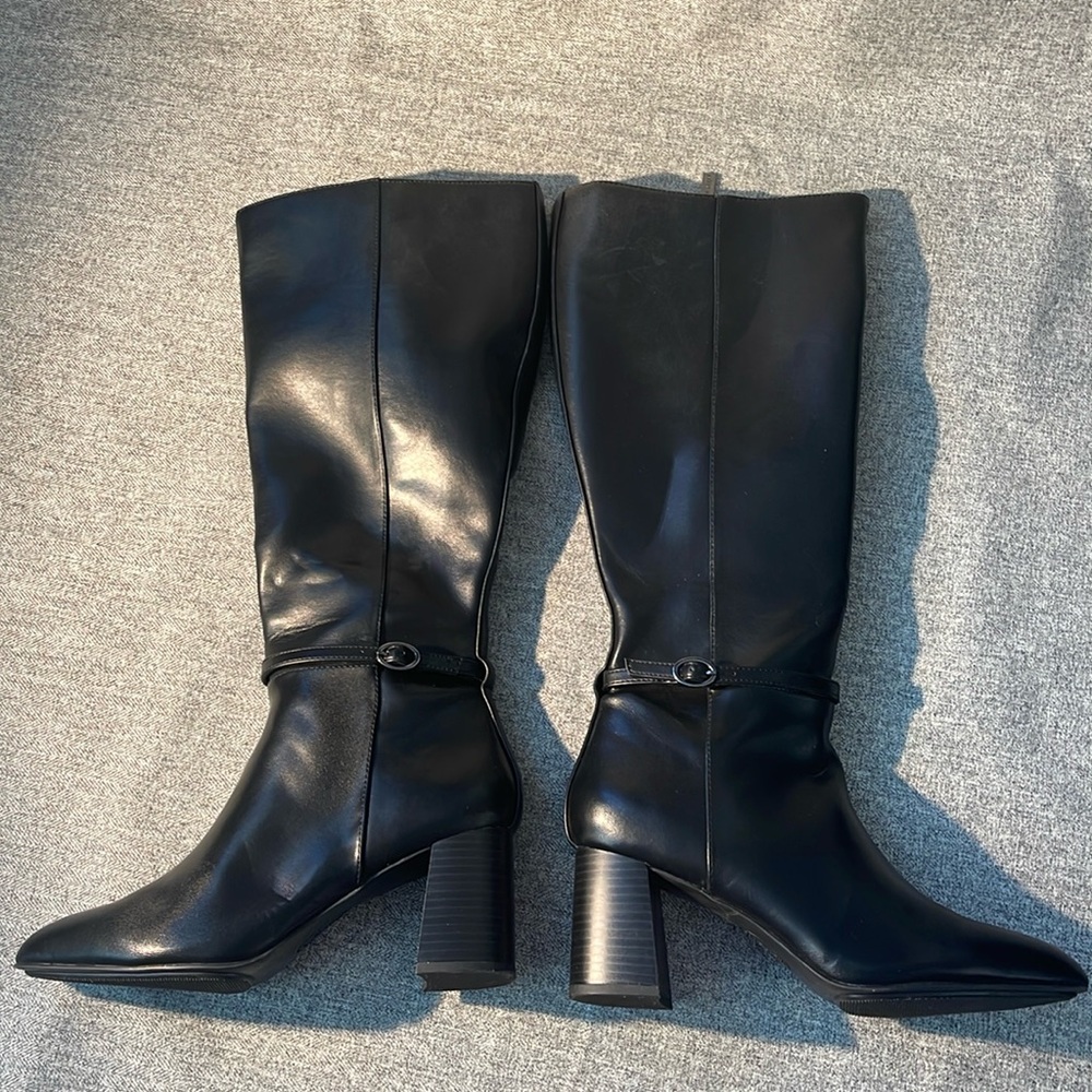 Anne Klein Samba Wide Calf Boots. NEW